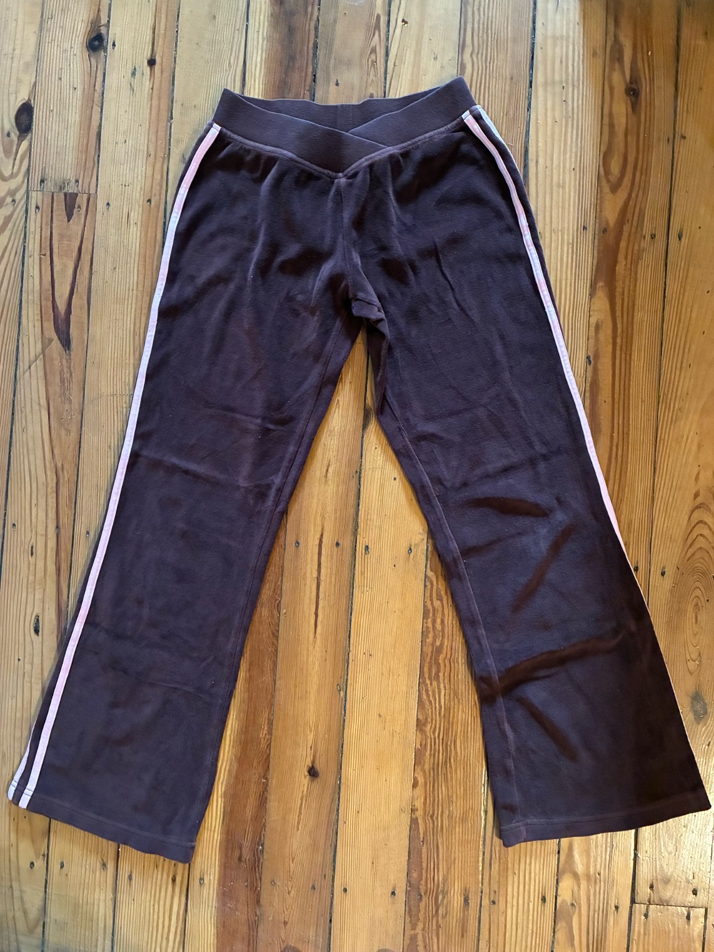 Vintage Y2K 2000’s Mean Girls Rave Velvet Wide Leg Lounge Pants